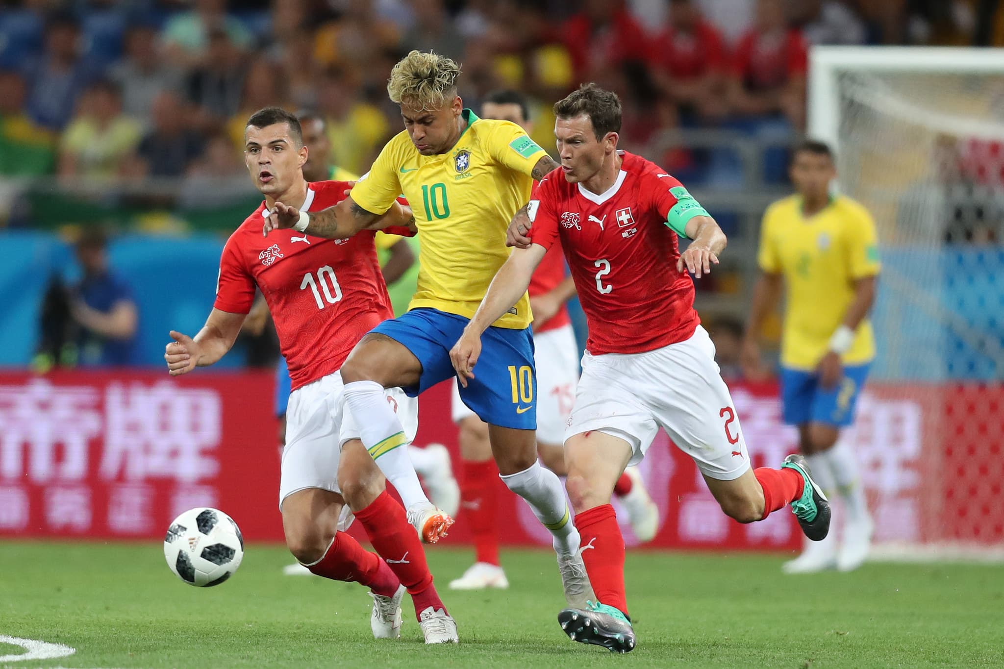 Brasil x Suíça pelo primeiro jogo da Copa do Mundo 2018 (Foto: Reprodução) Brasil x Suíça pelo primeiro jogo da Copa do Mundo 2018 (Foto: Reprodução)