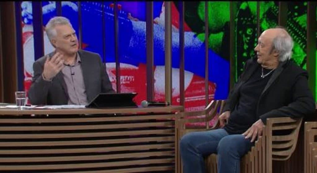 Erasmo Carlos roubou a cena no Conversa com Bial (Foto reprodução) Erasmo Carlos roubou a cena no Conversa com Bial (Foto reprodução)