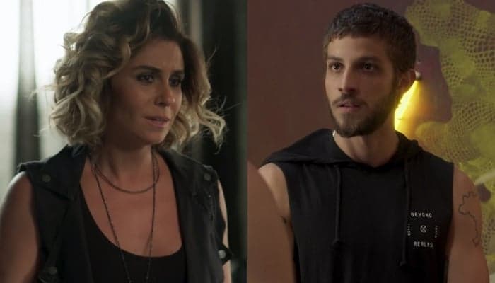 Luzia (Giovanna Antonelli) e Ícaro (Chay Suede) em Segundo Sol (Foto: Reprodução/Globo)