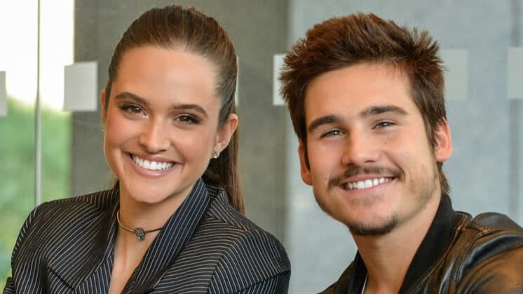 Juliana Paiva e Nicolas Prates acabam surpreendendo equipe de O Tempo Não Para