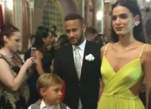 Neymar, Bruna e Davi (Foto: Reprodução)