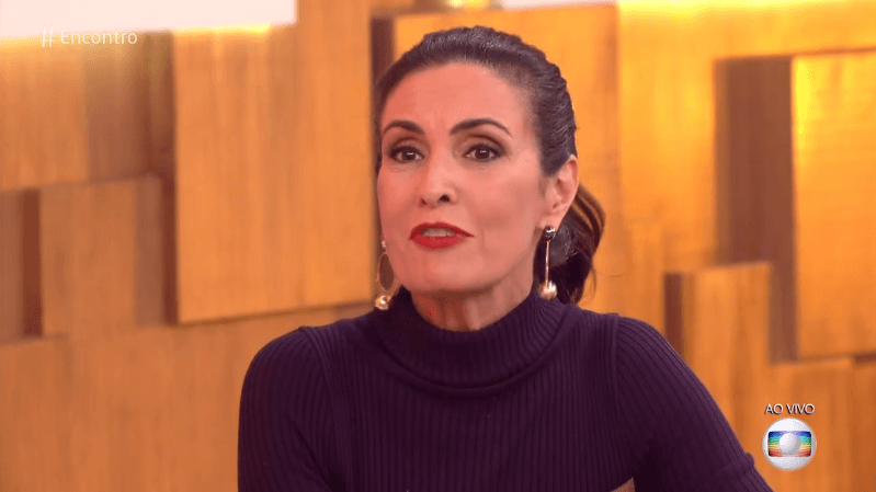 A apresentadora Fátima Bernardes no comando do Encontro (Foto: Reprodução/Globo) A apresentadora Fátima Bernardes no comando do Encontro (Foto: Reprodução/Globo)