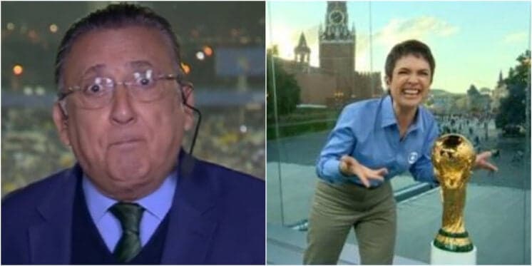 Sandra Annenberg quase quebra protocolo, recebe aviso de Galvão Bueno ao vivo e dispara: "eu sei"