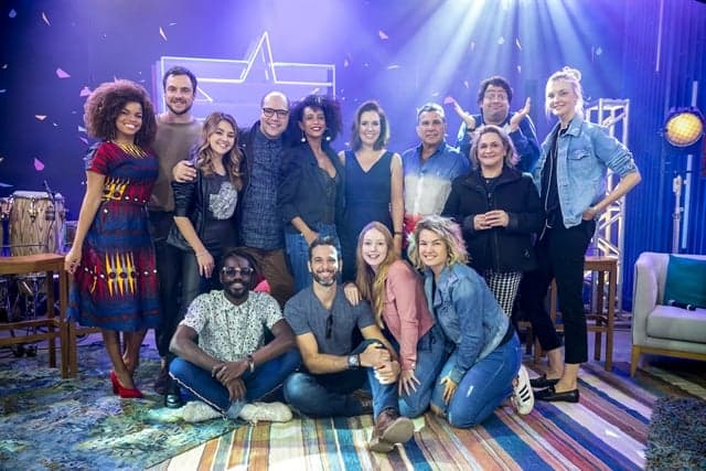 Elenco da segunda temporada do PopStar reunido nos Estúdios Globo (Foto: Globo/Sergio Zalis) Elenco da segunda temporada do PopStar reunido nos Estúdios Globo (Foto: Globo/Sergio Zalis)