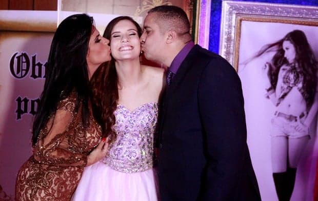 Solange Gomes, Stephanie e Waguinho (Foto: Arquivo pessoal)