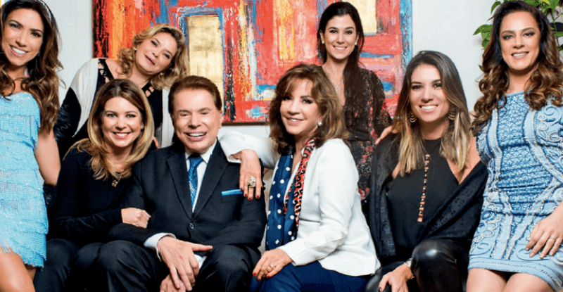 Silvio Santos e as filhas (Foto: Divulgação) Silvio Santos e as filhas (Foto: Divulgação)