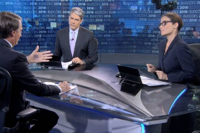  (Jair Bolsonaro falou sobre diferença salarial de Bonner e Renata Vasconcellos ao vivo no JN