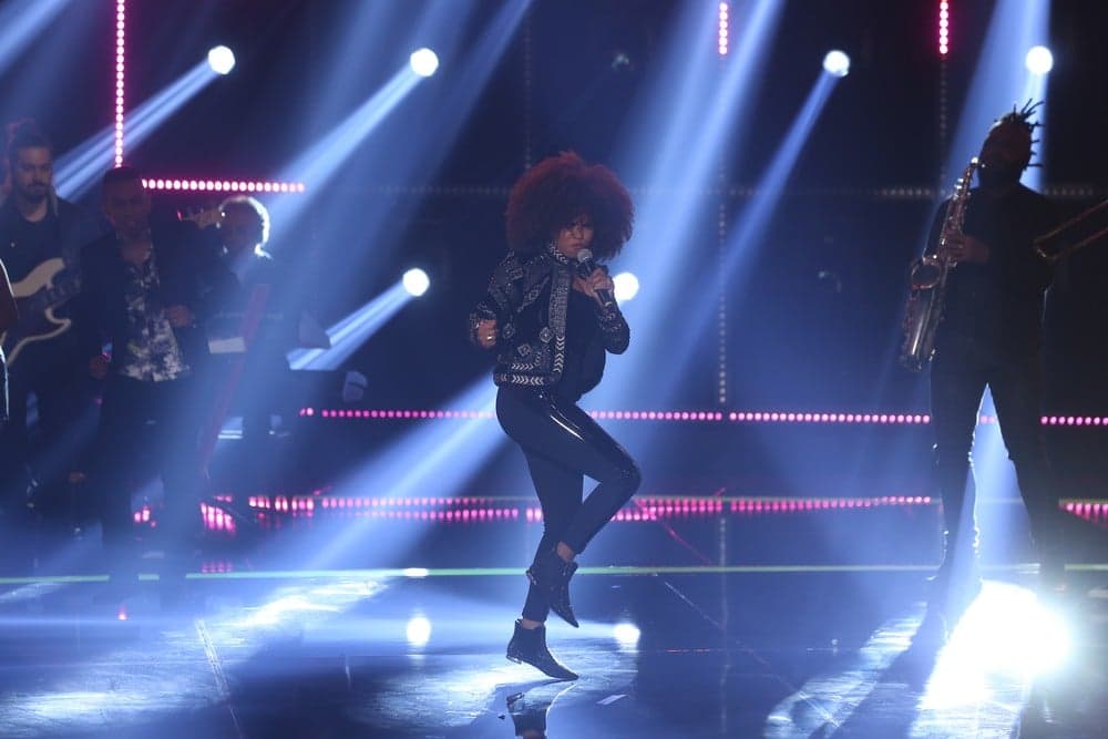 Jeniffer Nascimento foi a primeira a cantar no PopStar deste domingo (Foto: Isabella Pinheiro/Gshow) Jeniffer Nascimento foi a primeira a cantar no PopStar deste domingo (Foto: Isabella Pinheiro/Gshow)