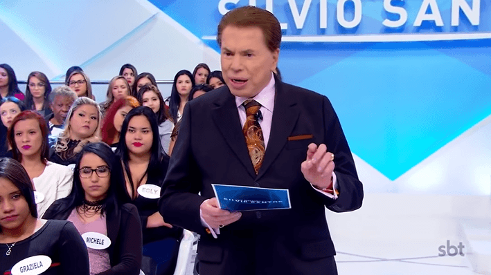 O apresentador Silvio Santos recebeu Maisa e Caio Castro. (Foto: Reprodução) O apresentador Silvio Santos recebeu Maisa e Caio Castro. (Foto: Reprodução)