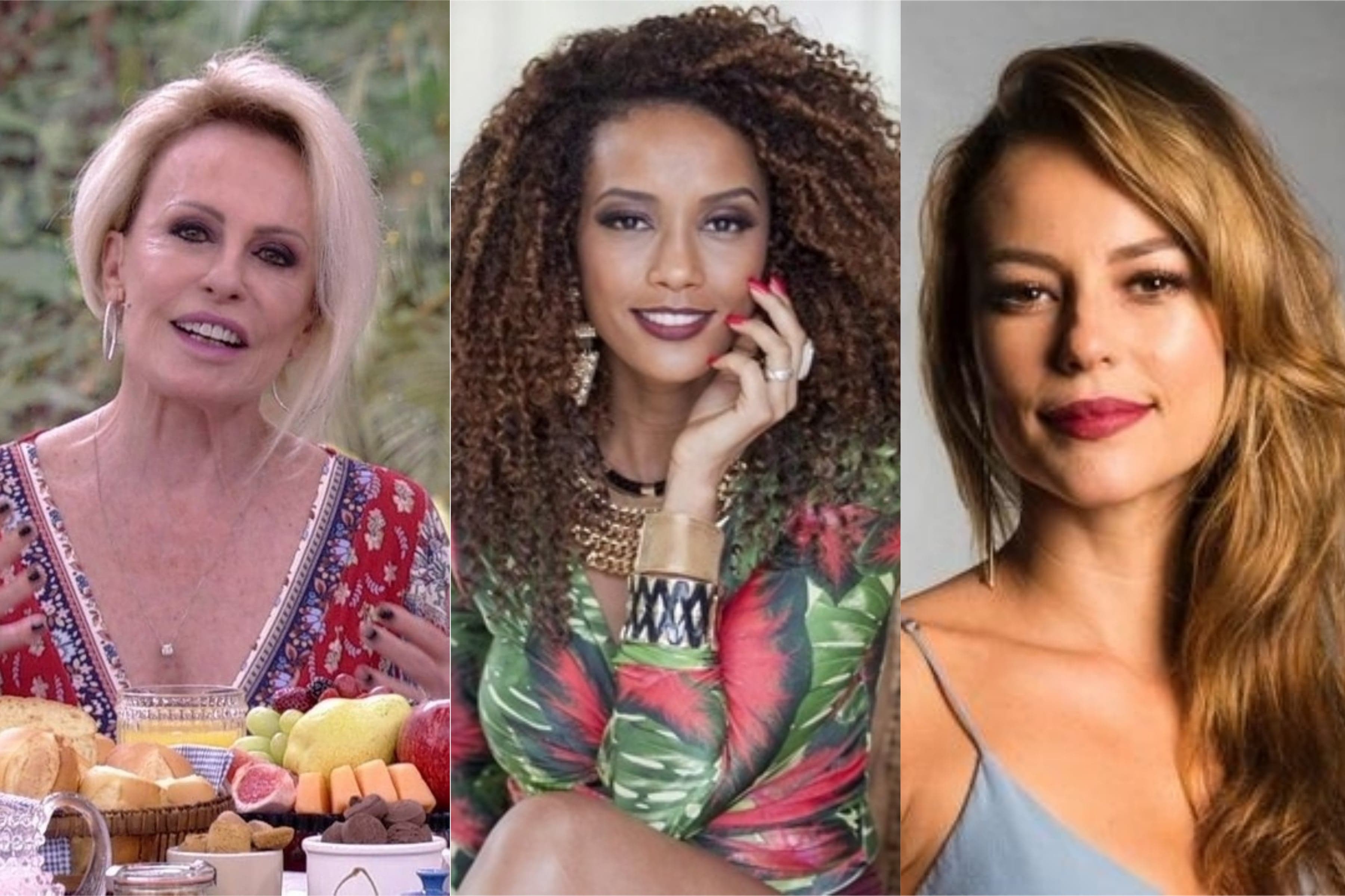 Ana Maria Braga, Taís Araújo e Paolla Oliveira (Montagem: TV FOCO) Ana Maria Braga, Taís Araújo e Paolla Oliveira (Montagem: TV FOCO)