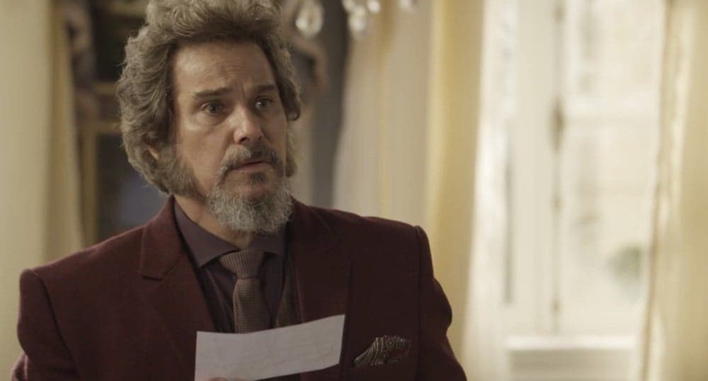 Dom Sabino (Edson Celulari) em O Tempo Não Para (Foto: Divulgação/Globo)