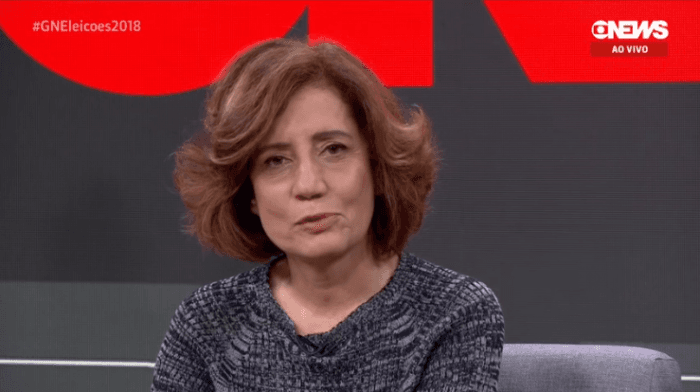 Miriam Leitão, jornalista da Globo, responde a processo na Justiça (Reprodução: GloboNews) Miriam Leitão, jornalista da Globo, responde a processo na Justiça (Reprodução: GloboNews)