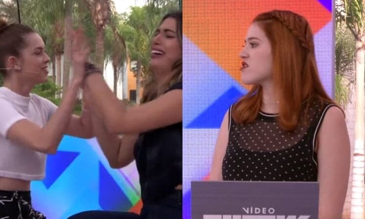 Ao vivo, apresentadora da Globo se descuida e quase recebe tapa na cara de colega