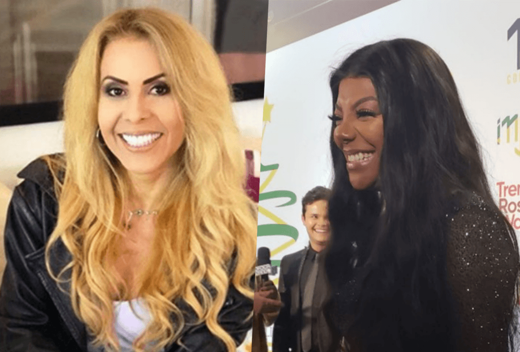 Ludmilla e Joelma passaram por climão no palco de evento (Foto esquerda Joelma e direita Foto da revista Quem) Ludmilla e Joelma passaram por climão no palco de evento (Foto esquerda Joelma e direita Foto da revista Quem)