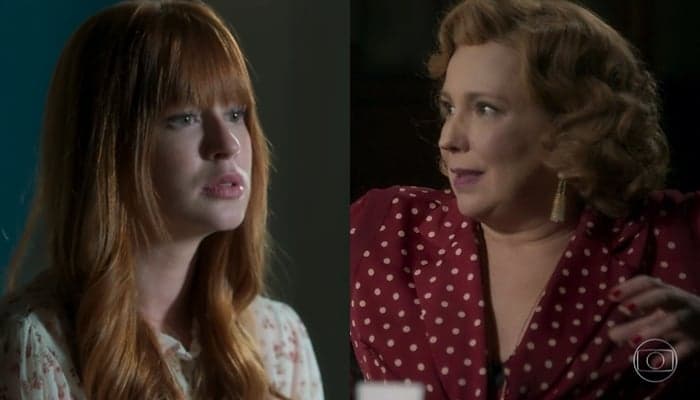 Luz (Marina Ruy Barbosa) e Ondina (Ana Beatriz Nogueira) em O Sétimo Guardião (Foto: Reprodução/Globo) Luz (Marina Ruy Barbosa) e Ondina (Ana Beatriz Nogueira) em O Sétimo Guardião (Foto: Reprodução/Globo)