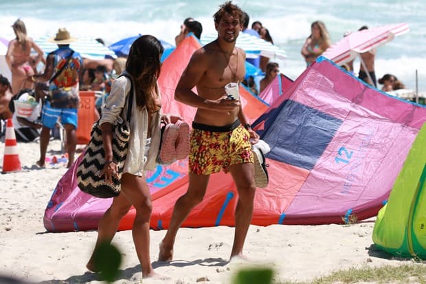 Aline Riscado e Felipe Roque  (Foto: Dilson Silva / AgNews)
