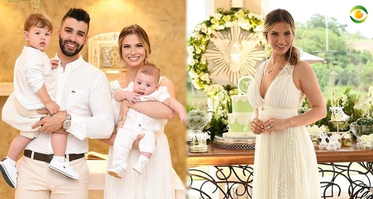 O casal Gusttavo Lima e Andressa Suita batizaram filho mais nov