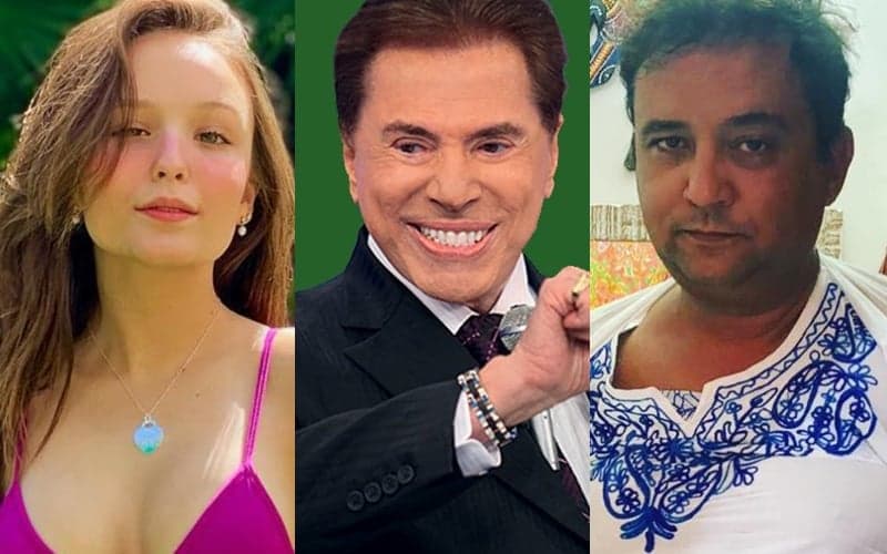 Larissa Manoela, Silvio Santos e Geraldo Luís (Foto: Reprodução) Larissa Manoela, Silvio Santos e Geraldo Luís (Foto: Reprodução)