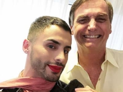 Agustin Fernandez e Bolsonaro (Foto: Divulgação) Agustin Fernandez e Bolsonaro (Foto: Divulgação)