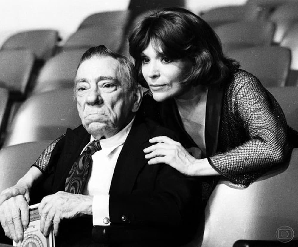 Bibi Ferreira com o pai, Procópio Ferreira nos anos 70 Bibi Ferreira com o pai, Procópio Ferreira nos anos 70