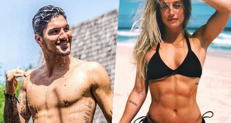 Gabriel Medina e Bruna Griphao reacendem boatos sobre romance após surfista buscar loira no aeroporto. Famosos passarão fim de semana juntos no litoral de São Paulo (Foto: Montagem/TV Foco)