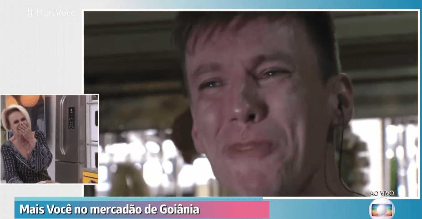 Ana Maria Braga teve um ataque de riso com o colega na Globo (Foto: Reprodução) Ana Maria Braga teve um ataque de riso com o colega na Globo (Foto: Reprodução)