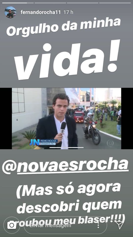 Pedro Rocha no Jornal Nacional Pedro Rocha no Jornal Nacional