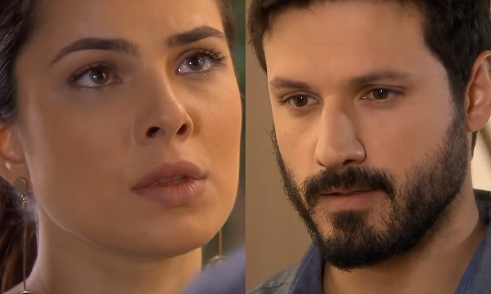 As Aventuras de Poliana: Marcelo avança o sinal e tenta beijar Luísa
