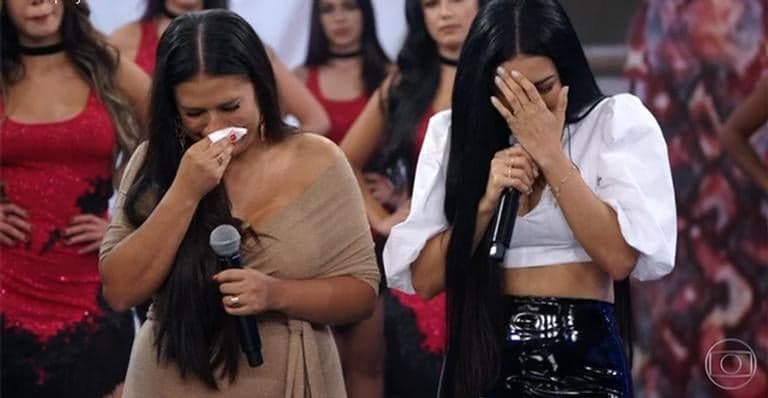 Com depoimentos dos maridos, Simone e Simaria vão as lágrimas no Domingão do Faustão