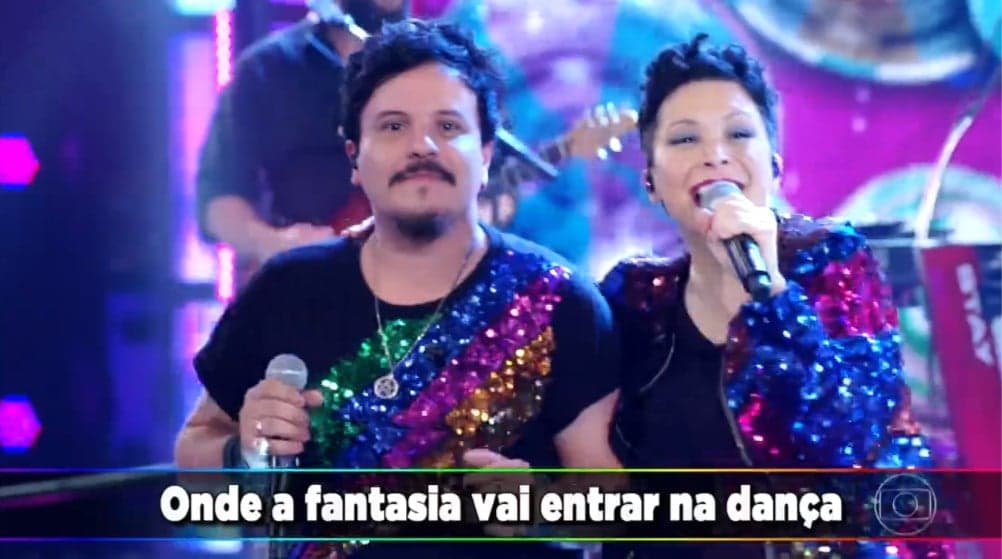Trem da Alegria fez a festa no Ding Dong, do Faustão (Foto: Reprodução) Trem da Alegria fez a festa no Ding Dong, do Faustão (Foto: Reprodução)