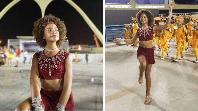 Alana Cabral de Verão 90 na Sapucaí (Foto: Divulgação) Alana Cabral de Verão 90 na Sapucaí (Foto: Divulgação)