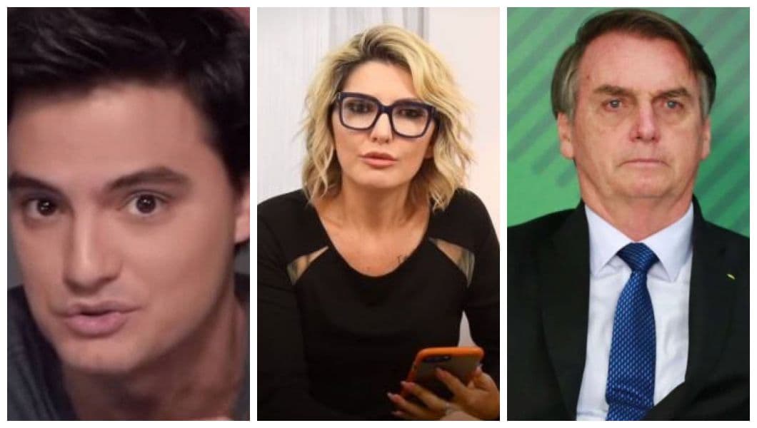 Felipe Neto, Antonia Fontenelle e Jair Bolsonaro estiveram envolvidos em confusão (Foto: Reprodução/Instagram) Felipe Neto, Antonia Fontenelle e Jair Bolsonaro estiveram envolvidos em confusão (Foto: Reprodução/Instagram)