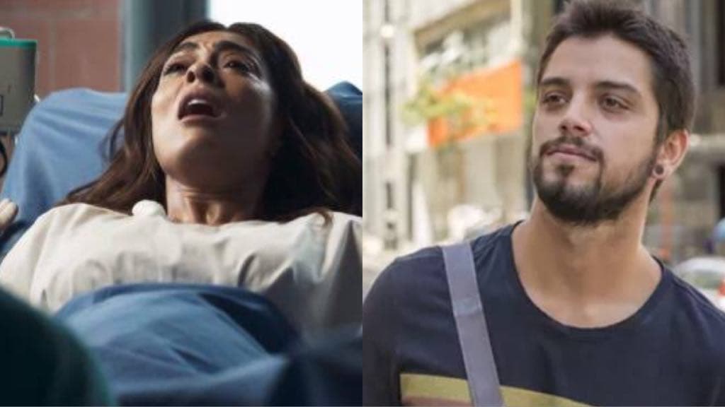 Maria da Paz da novela A Dona do Pedaço e Bruno de Órfãos da Terra (Montagem TV Foco) Maria da Paz da novela A Dona do Pedaço e Bruno de Órfãos da Terra (Montagem TV Foco)