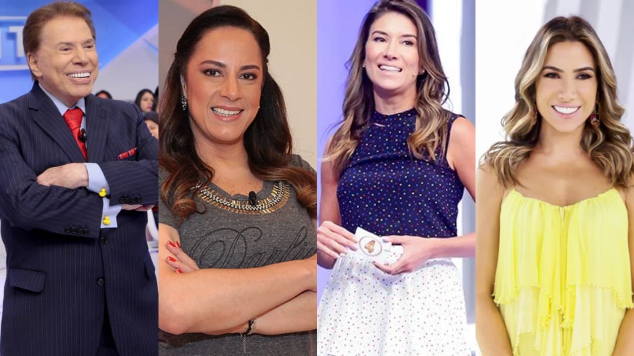 Silvio Santos, Silvia Abravanel, Rebeca Abravanel e Patrícia Abravanel (Foto: Divulgação/SBT)