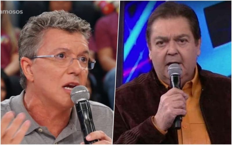 Boninho e Faustão travaram mais um empate no Domingão do Faustão (Foto: Divulgação/ Globo) Boninho e Faustão travaram mais um empate no Domingão do Faustão (Foto: Divulgação/ Globo)