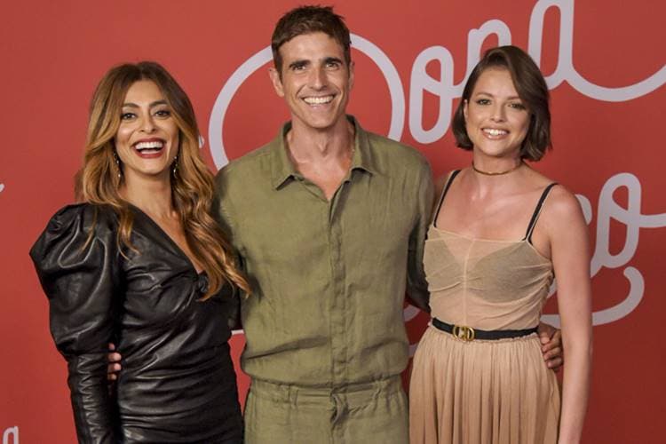 Juliana Paes, Reynaldo Gianecchini e Agatha Moreira formam parte o núcleo principal em A Dona do Pedaço (Foto: Reprodução/Globo) Juliana Paes, Reynaldo Gianecchini e Agatha Moreira formam parte o núcleo principal em A Dona do Pedaço (Foto: Reprodução/Globo)