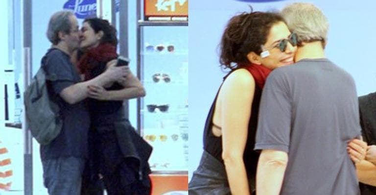 Letícia Sabatella da Globo foi flagrada dando um beijo na boca de Daniel Dantas (Foto AgNews) Letícia Sabatella da Globo foi flagrada dando um beijo na boca de Daniel Dantas (Foto AgNews)