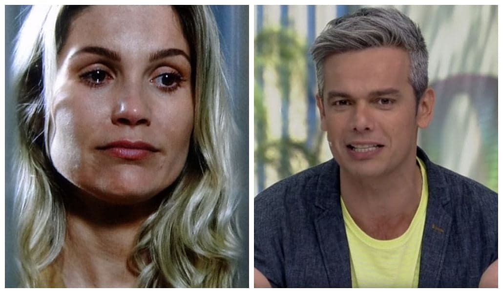 Otaviano Costa e Flávia Alessandra tiveram fim de casamento anunciado (Foto: Reprodução/ Globo)