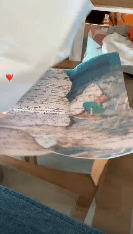 Carta recebida por Nicolas Prattes, meses após término com Juliana Paiva (Foto: Reprodução/Instagram)
