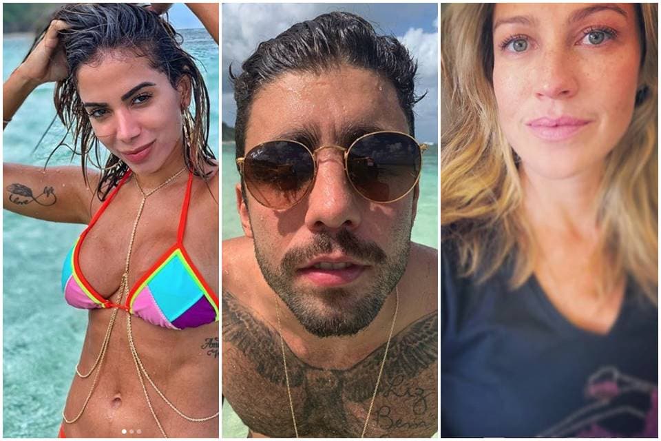 Após romance no exterior, Anitta e Scooby tomam rumos diferentes e surfista irá para o mesmo lugar em que está Luana Piovani