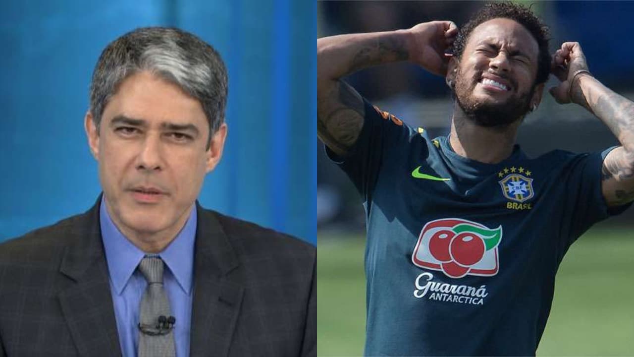 William Bonner e Neymar (Foto: Divulgação - Montagem/TV Foco) William Bonner e Neymar (Foto: Divulgação - Montagem/TV Foco)