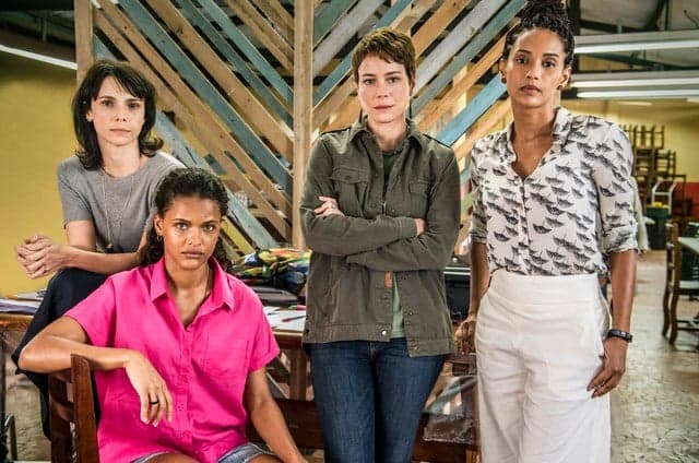 Thainá Duarte, Taís Araújo, Debora Falabella e Leandra Leal em Araunas da Globo Thainá Duarte, Taís Araújo, Debora Falabella e Leandra Leal em Araunas da Globo