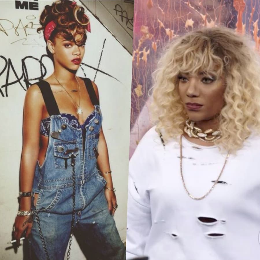 Ludmilla virou Rihanna no Show dos Famosos da Globo no Domingão do Faustão Foto: Reprodução Ludmilla virou Rihanna no Show dos Famosos da Globo no Domingão do Faustão Foto: Reprodução