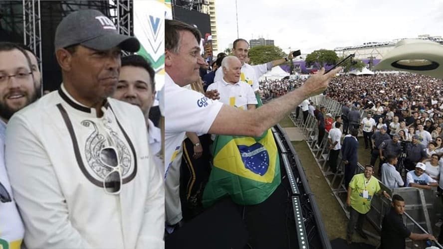 Bolsonaro e Valdemiro são vistos pela primeira vez juntos após climão e imagem chama atenção