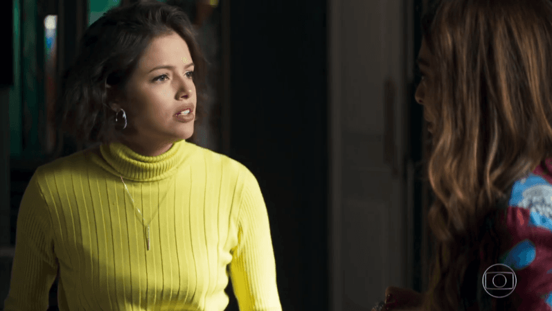 Josiane (Agatha Moreira) se revela vilã e humilha Maria da Paz (Juliana Paes) em A Dona do Pedaço (Foto: Reprodução/Globo) Josiane (Agatha Moreira) se revela vilã e humilha Maria da Paz (Juliana Paes) em A Dona do Pedaço (Foto: Reprodução/Globo)