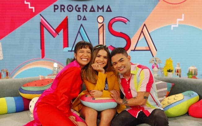 Maisa recebe Priscilla Alcântara e Yudi Tamashiro em talk show (Foto: Divulgação/SBT) Maisa recebe Priscilla Alcântara e Yudi Tamashiro em talk show (Foto: Divulgação/SBT)