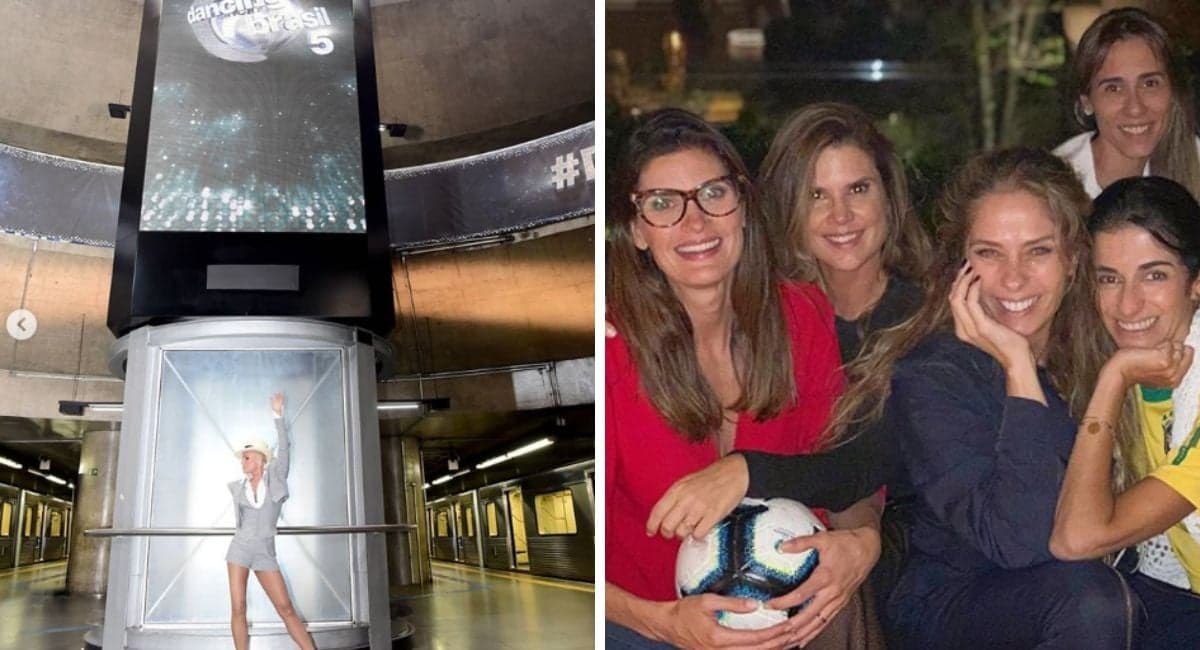 Coluna dos Famosos: Xuxa volta ao metrô de São Paulo e Adriane Galisteu assiste jogo com time de estrelas Coluna dos Famosos: Xuxa volta ao metrô de São Paulo e Adriane Galisteu assiste jogo com time de estrelas