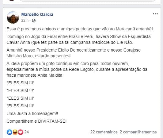 Irmão de Márcio Garcia se descontrola, ataca Anitta e Globo e dispara: “Rede Esgoto” (Foto: Reprodução)