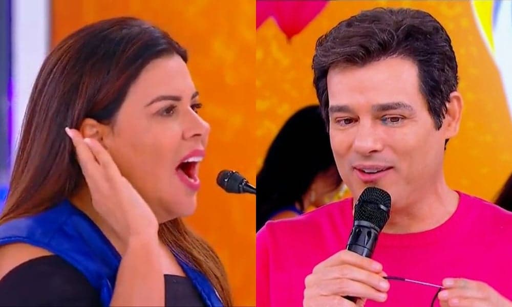 Mara Maravilha e Celso Portiolli se desentenderam no SBT (Foto: Reprodução/ Montagem) Mara Maravilha e Celso Portiolli se desentenderam no SBT (Foto: Reprodução/ Montagem)