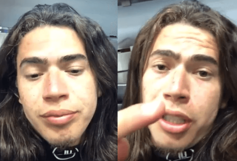 Whindersson Nunes passa mal em aeroporto e clama por ajuda de fãs (Foto: Reprodução) Whindersson Nunes passa mal em aeroporto e clama por ajuda de fãs (Foto: Reprodução)